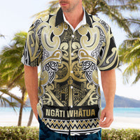 Aotearoa Iwi Ngati Whatua Hawaiian Shirt Maori Wharenui House Tribal Pattern LT9 - Polynesian Pride
