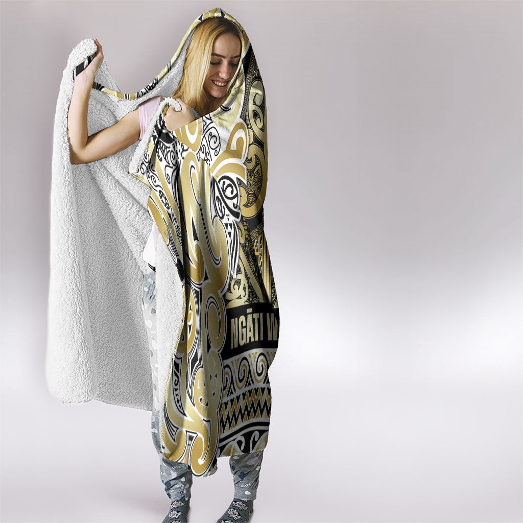 Aotearoa Iwi Ngati Whatua Hooded Blanket Maori Wharenui House Tribal Pattern LT9 - Polynesian Pride