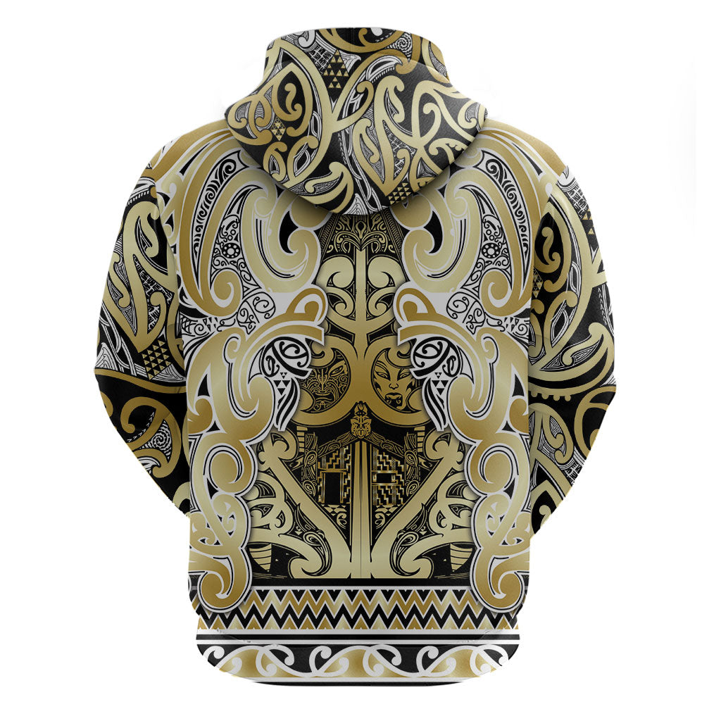 Aotearoa Iwi Ngati Whatua Hoodie Maori Wharenui House Tribal Pattern LT9 - Polynesian Pride