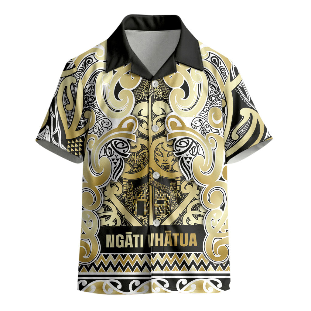Aotearoa Iwi Ngati Whatua Kid Hawaiian Shirt Maori Wharenui House Tribal Pattern LT9 - Polynesian Pride