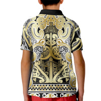 Aotearoa Iwi Ngati Whatua Kid Polo Shirt Maori Wharenui House Tribal Pattern LT9 - Polynesian Pride