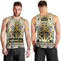 Aotearoa Iwi Ngati Whatua Men Tank Top Maori Wharenui House Tribal Pattern LT9 - Polynesian Pride