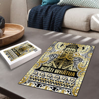 Aotearoa Iwi Ngati Whatua Puzzle Maori Wharenui House Tribal Pattern LT9 - Polynesian Pride
