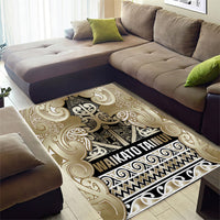 Aotearoa Iwi Waikato Tainui Area Rug Maori Wharenui House Tribal Pattern LT9 - Polynesian Pride