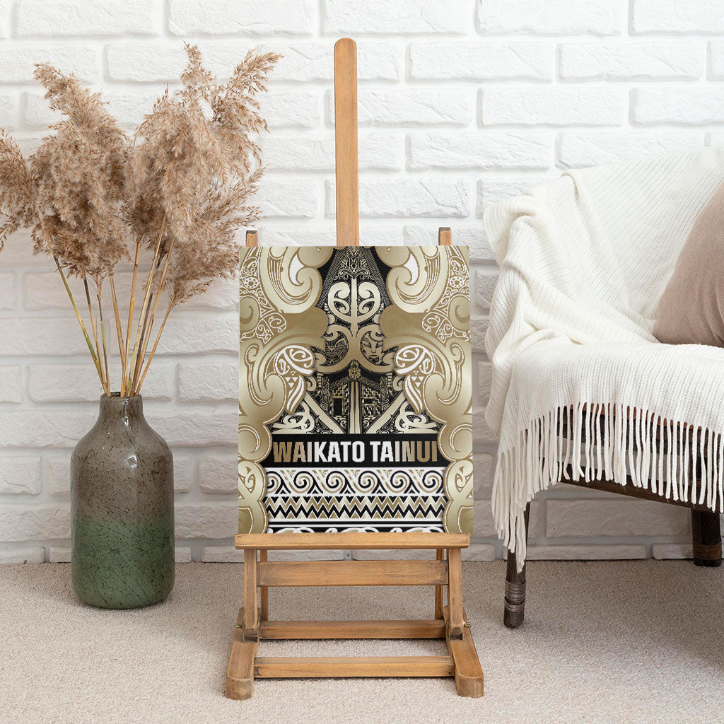 Aotearoa Iwi Waikato Tainui Canvas Wall Art Maori Wharenui House Tribal Pattern LT9 - Polynesian Pride