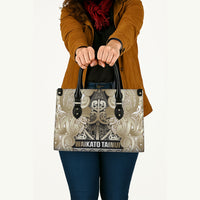 Aotearoa Iwi Waikato Tainui Leather Bag Maori Wharenui House Tribal Pattern LT9 - Polynesian Pride
