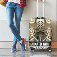 Aotearoa Iwi Waikato Tainui Luggage Cover Maori Wharenui House Tribal Pattern LT9 - Polynesian Pride