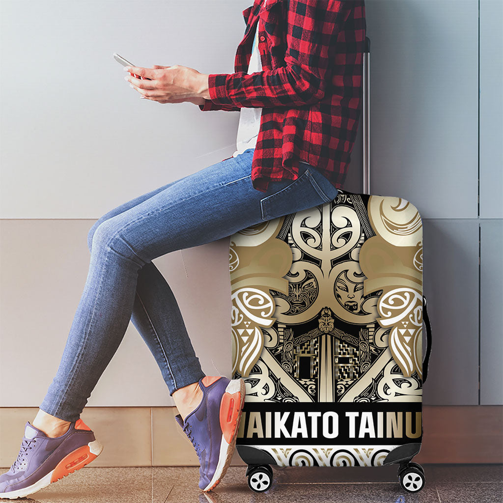 Aotearoa Iwi Waikato Tainui Luggage Cover Maori Wharenui House Tribal Pattern LT9 - Polynesian Pride