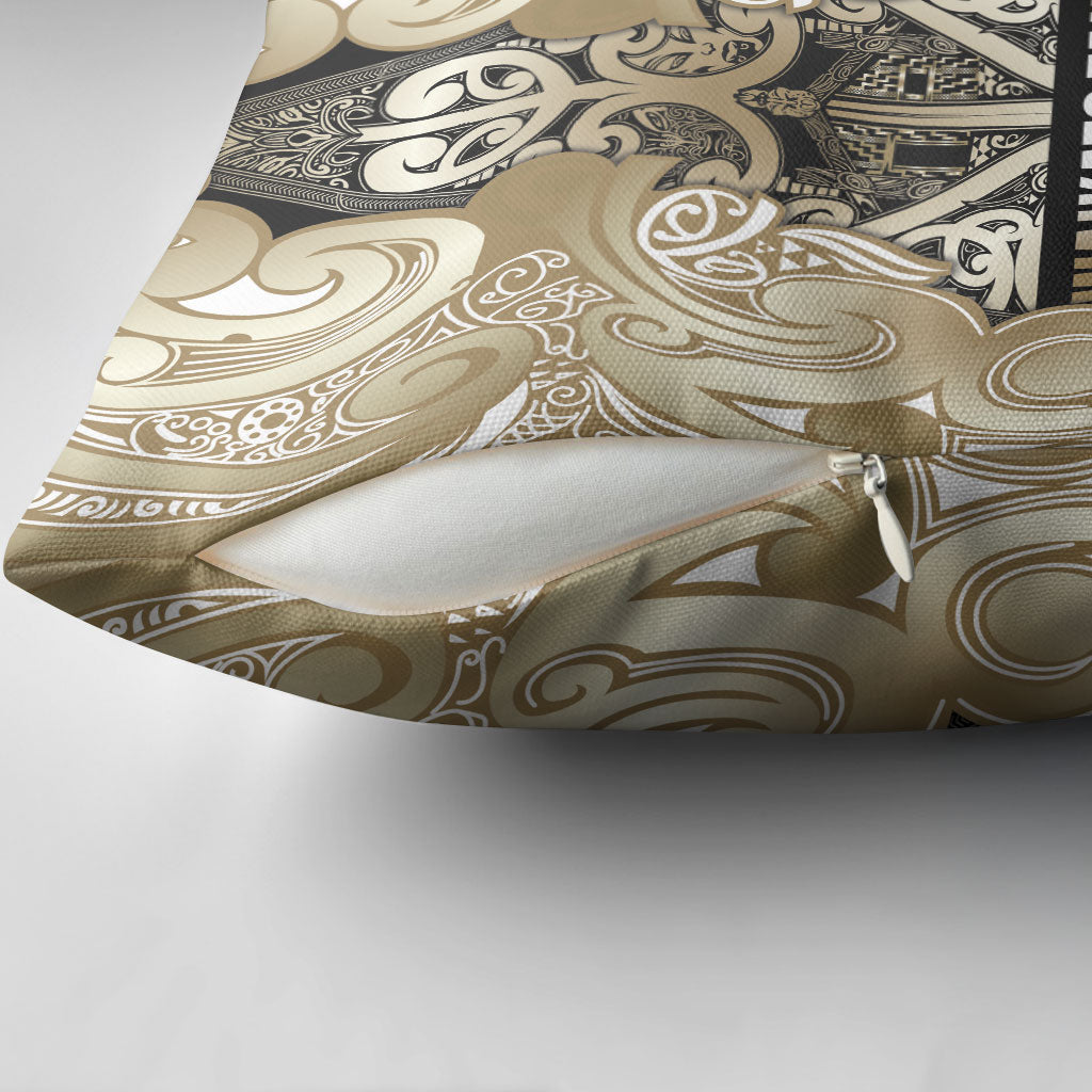 Aotearoa Iwi Waikato Tainui Pillow Cover Maori Wharenui House Tribal Pattern LT9 - Polynesian Pride