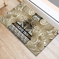 Aotearoa Iwi Waikato Tainui Rubber Doormat Maori Wharenui House Tribal Pattern LT9 - Polynesian Pride