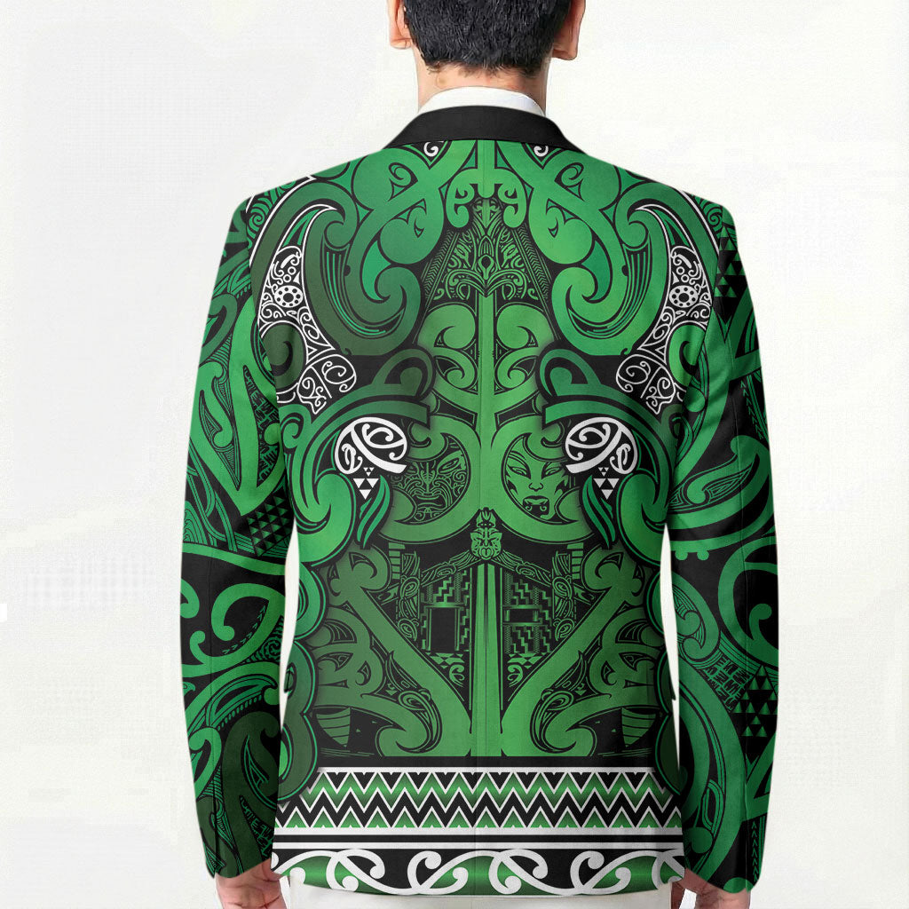 Aotearoa Iwi Ngati Maniapoto Blazer Maori Wharenui House Tribal Pattern LT9 - Polynesian Pride
