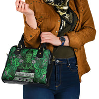 Aotearoa Iwi Ngati Maniapoto Shoulder Handbag Maori Wharenui House Tribal Pattern LT9 - Polynesian Pride