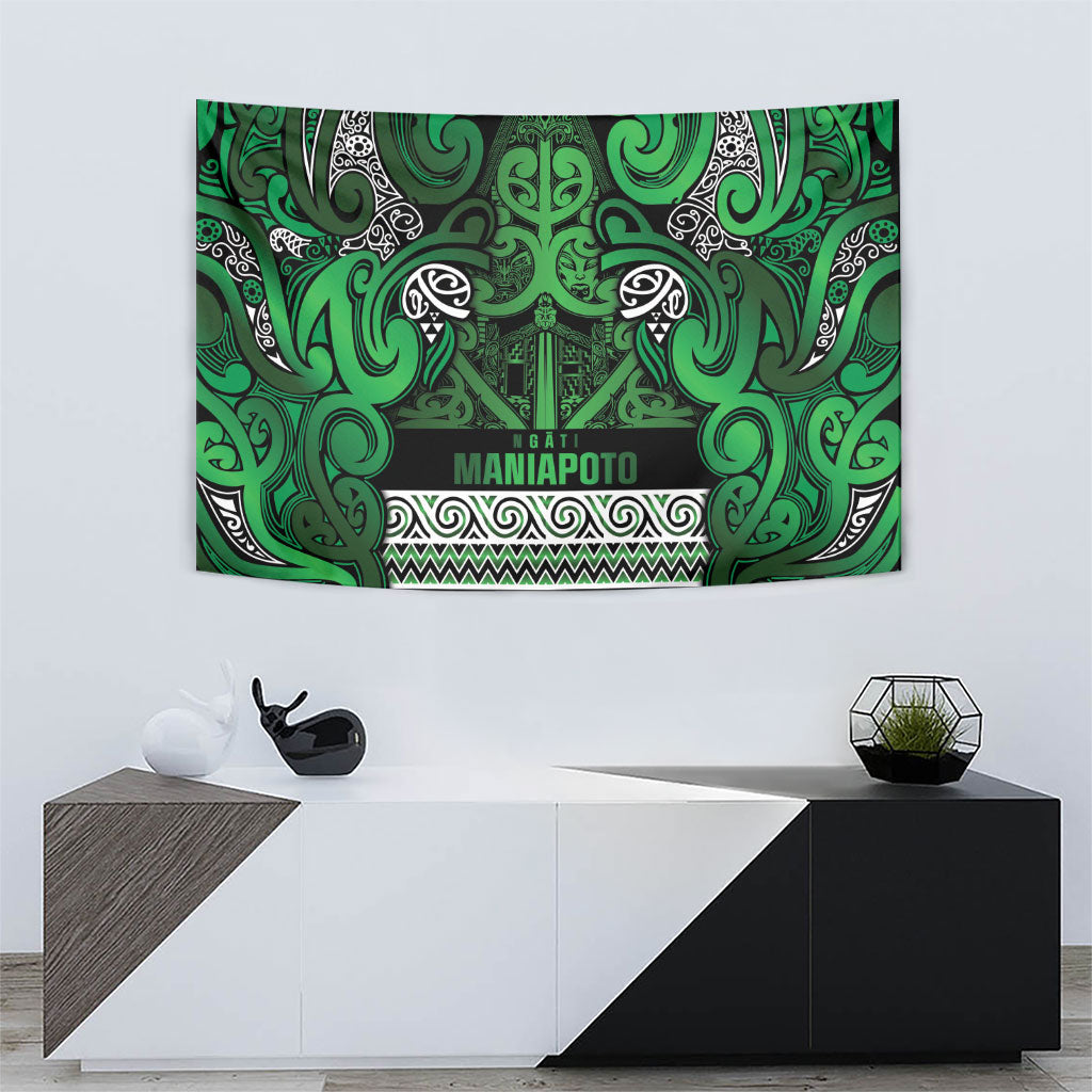 Aotearoa Iwi Ngati Maniapoto Tapestry Maori Wharenui House Tribal Pattern LT9 - Polynesian Pride