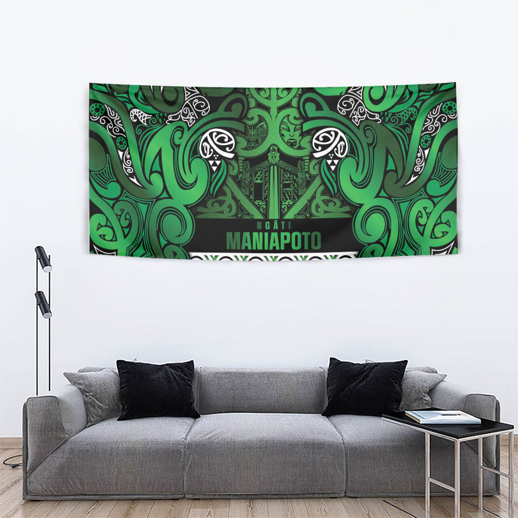 Aotearoa Iwi Ngati Maniapoto Tapestry Maori Wharenui House Tribal Pattern LT9 - Polynesian Pride