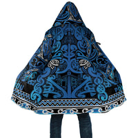 Aotearoa Iwi Ngati Porou Cloak Maori Wharenui House Tribal Pattern LT9 Unisex Blue - Polynesian Pride