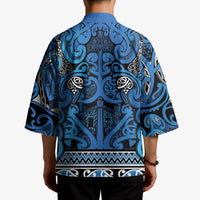 Aotearoa Iwi Ngati Porou Kimono Maori Wharenui House Tribal Pattern LT9 - Polynesian Pride