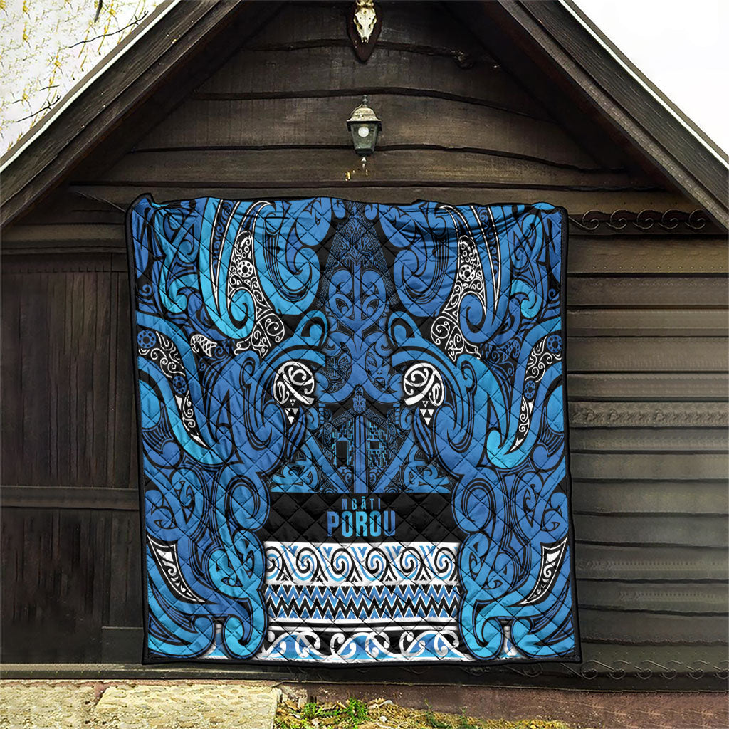 Aotearoa Iwi Ngati Porou Quilt Maori Wharenui House Tribal Pattern LT9 - Polynesian Pride