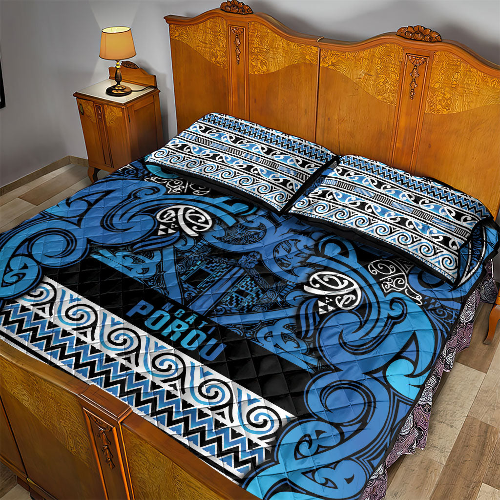 Aotearoa Iwi Ngati Porou Quilt Bed Set Maori Wharenui House Tribal Pattern LT9 - Polynesian Pride