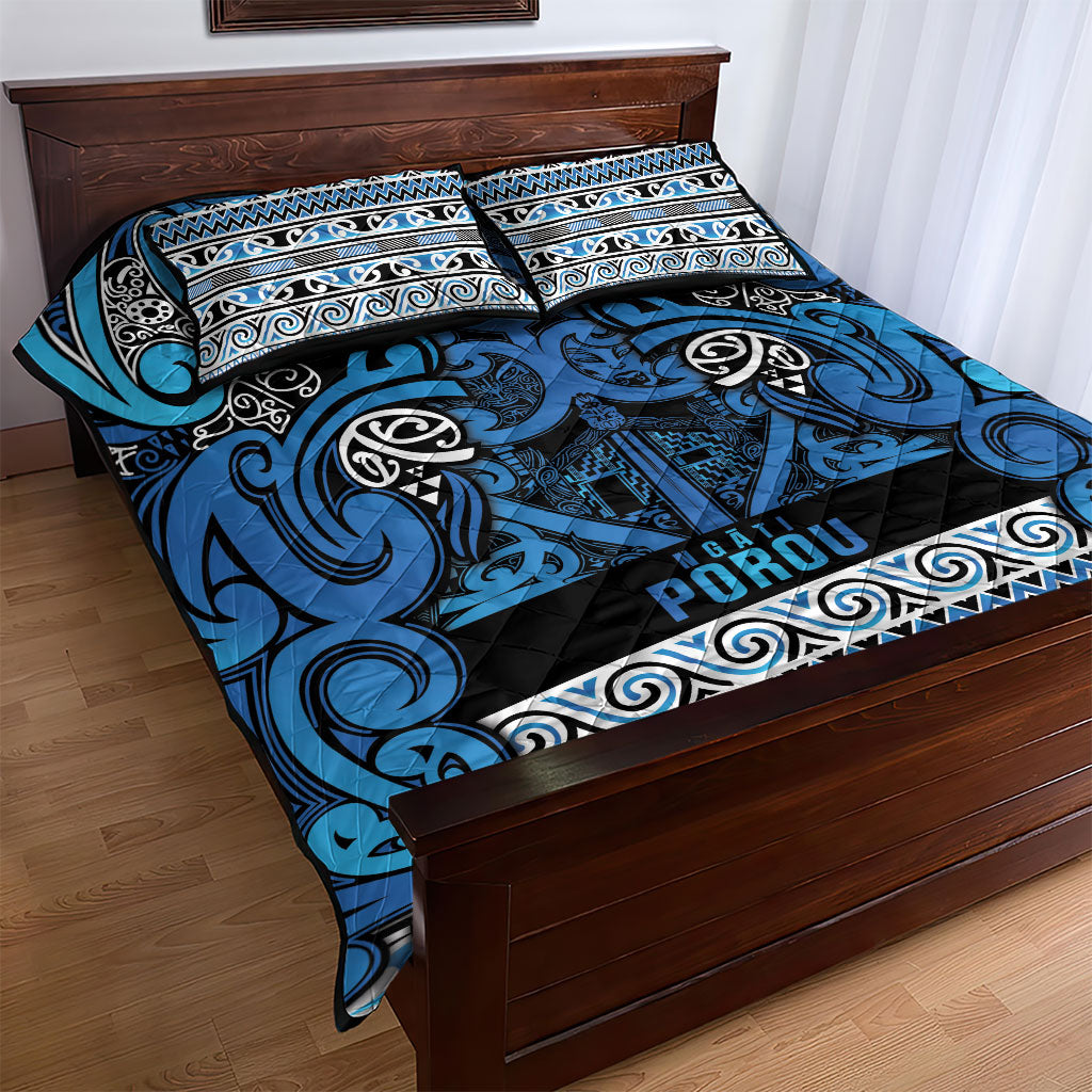 Aotearoa Iwi Ngati Porou Quilt Bed Set Maori Wharenui House Tribal Pattern LT9 - Polynesian Pride