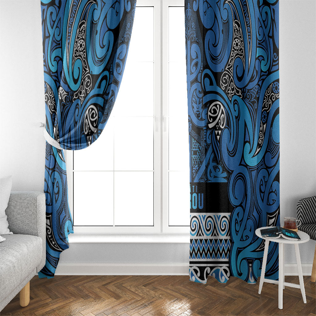 Aotearoa Iwi Ngati Porou Window Curtain Maori Wharenui House Tribal Pattern LT9 - Polynesian Pride