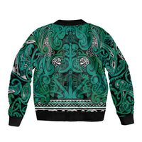 Aotearoa Iwi Ngai Tahu Bomber Jacket Maori Wharenui House Tribal Pattern LT9 - Polynesian Pride