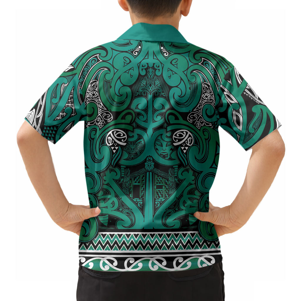 Aotearoa Iwi Ngai Tahu Hawaiian Shirt Maori Wharenui House Tribal Pattern LT9 - Polynesian Pride