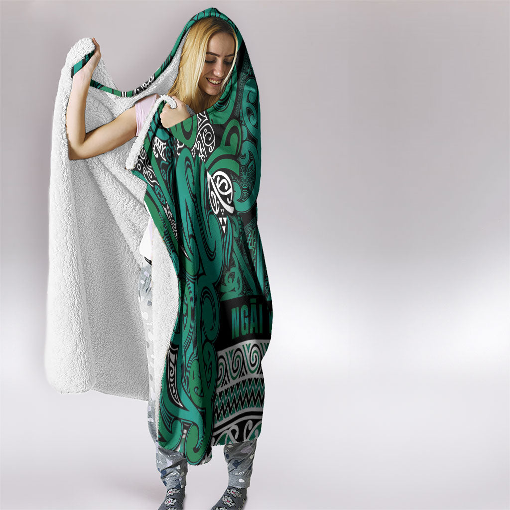Aotearoa Iwi Ngai Tahu Hooded Blanket Maori Wharenui House Tribal Pattern LT9 - Polynesian Pride