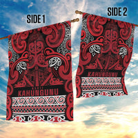Aotearoa Iwi Ngati Kahungunu Garden Flag Maori Wharenui House Tribal Pattern LT9 - Polynesian Pride