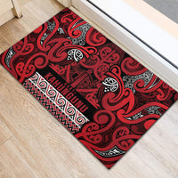 Aotearoa Iwi Ngati Kahungunu Rubber Doormat Maori Wharenui House Tribal Pattern LT9 - Polynesian Pride