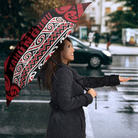 Aotearoa Iwi Ngati Kahungunu Umbrella Maori Wharenui House Tribal Pattern LT9 - Polynesian Pride
