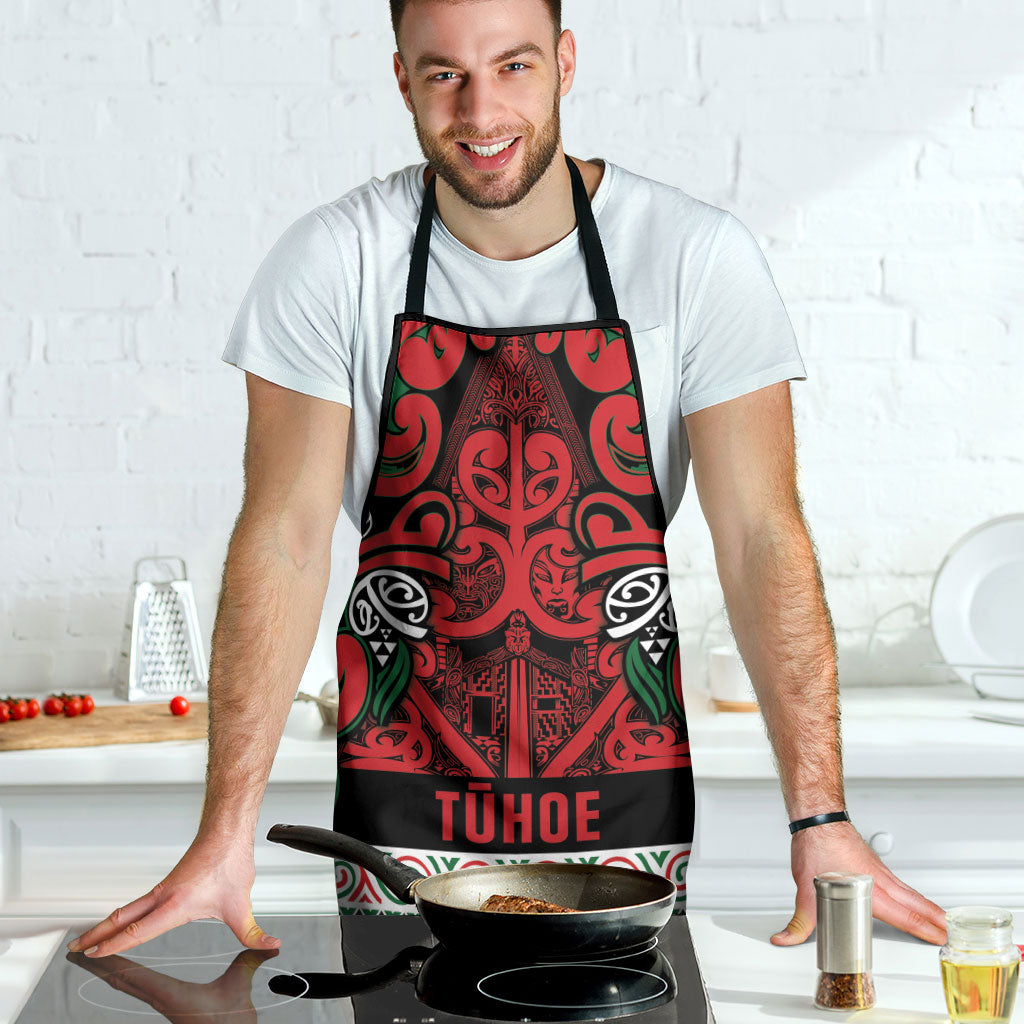 Aotearoa Iwi Tuhoe Apron Maori Wharenui House Tribal Pattern LT9 - Polynesian Pride