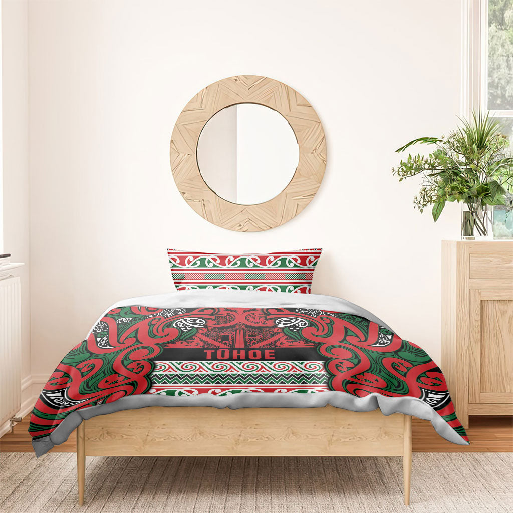 Aotearoa Iwi Tuhoe Bedding Set Maori Wharenui House Tribal Pattern LT9 - Polynesian Pride