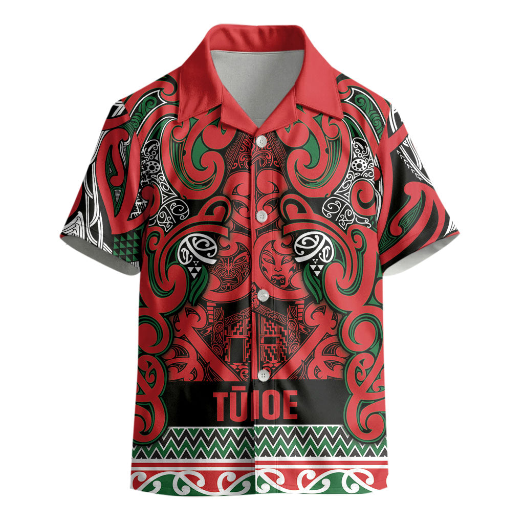 Aotearoa Iwi Tuhoe Kid Hawaiian Shirt Maori Wharenui House Tribal Pattern LT9 - Polynesian Pride