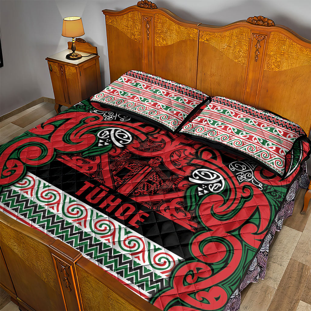 Aotearoa Iwi Tuhoe Quilt Bed Set Maori Wharenui House Tribal Pattern LT9 - Polynesian Pride