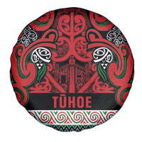 Aotearoa Iwi Tuhoe Spare Tire Cover Maori Wharenui House Tribal Pattern LT9 - Polynesian Pride