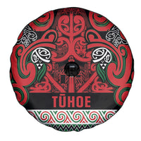 Aotearoa Iwi Tuhoe Spare Tire Cover Maori Wharenui House Tribal Pattern LT9 - Polynesian Pride