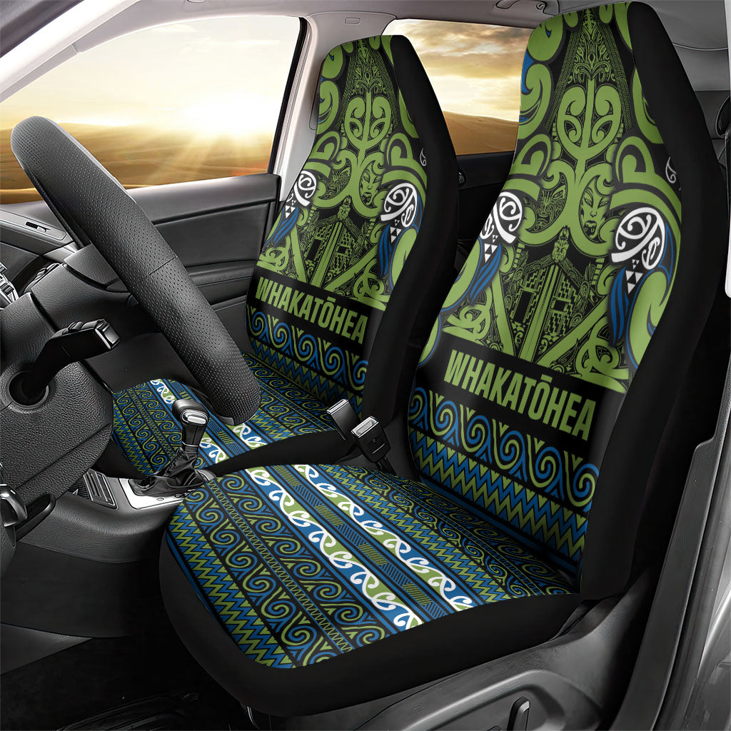 Aotearoa Iwi Whakatohea Car Seat Cover Maori Wharenui House Tribal Pattern LT9 - Polynesian Pride
