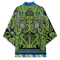 Aotearoa Iwi Whakatohea Kimono Maori Wharenui House Tribal Pattern LT9 - Polynesian Pride