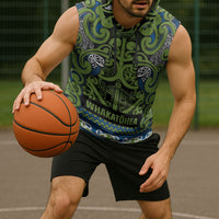 Aotearoa Iwi Whakatohea Sleeveless Hoodie Maori Wharenui House Tribal Pattern LT9 - Polynesian Pride