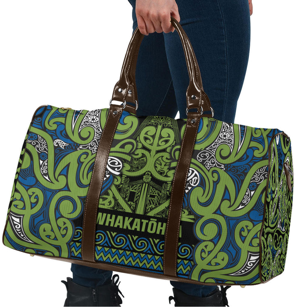 Aotearoa Iwi Whakatohea Travel Bag Maori Wharenui House Tribal Pattern LT9 - Polynesian Pride