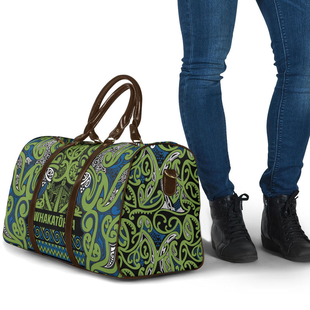 Aotearoa Iwi Whakatohea Travel Bag Maori Wharenui House Tribal Pattern LT9 - Polynesian Pride
