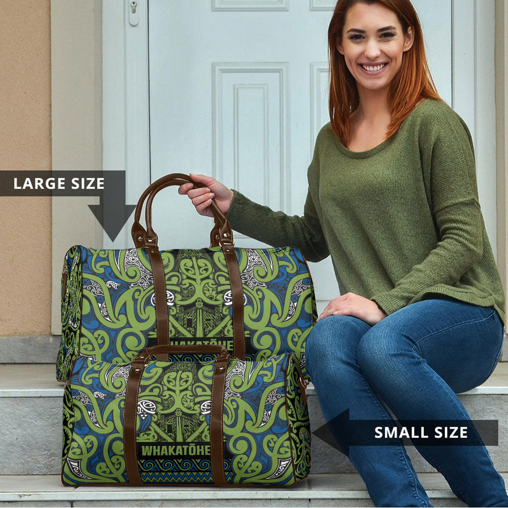 Aotearoa Iwi Whakatohea Travel Bag Maori Wharenui House Tribal Pattern LT9 - Polynesian Pride