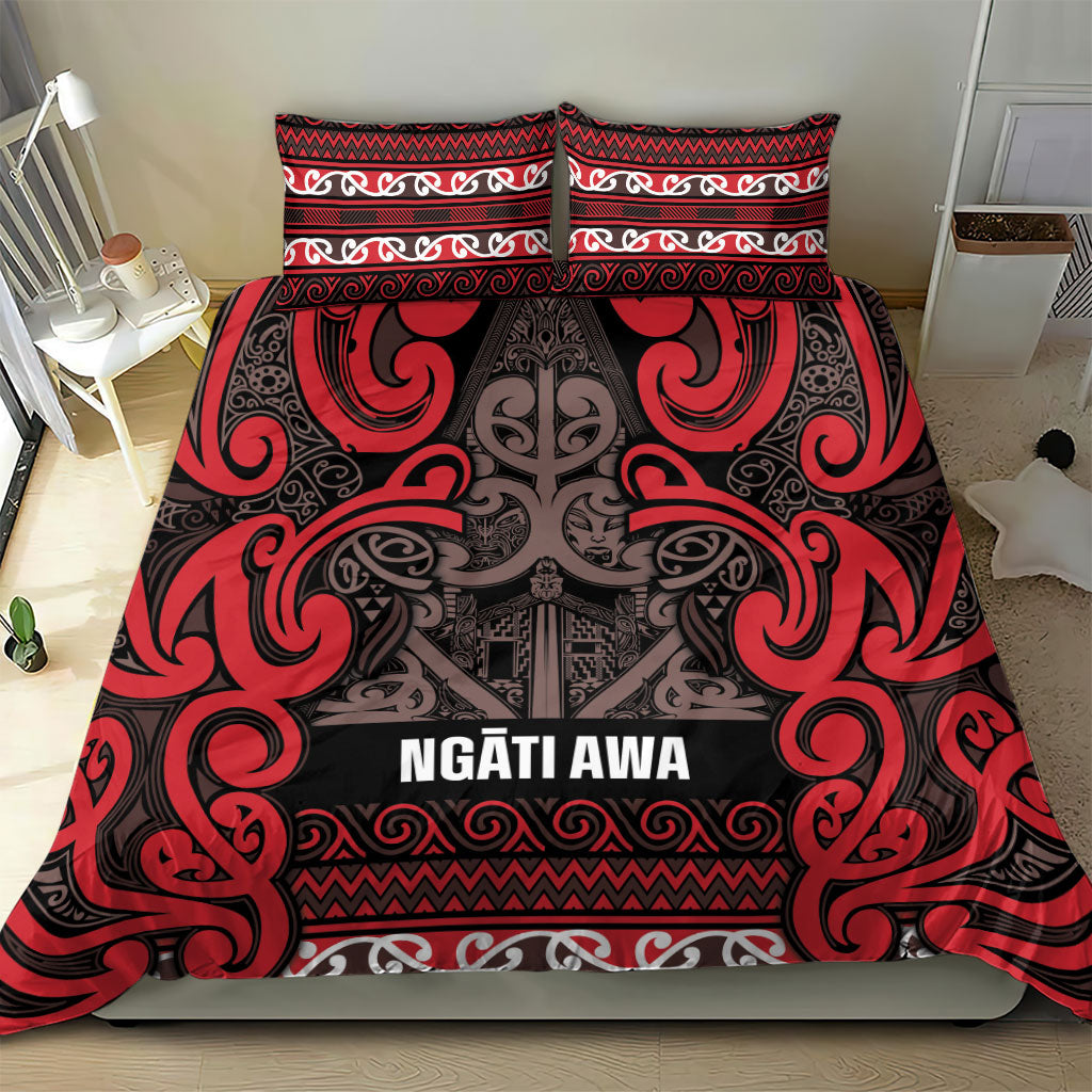 Aotearoa Iwi Ngati Awa Bedding Set Maori Wharenui House Tribal Pattern LT9 - Polynesian Pride