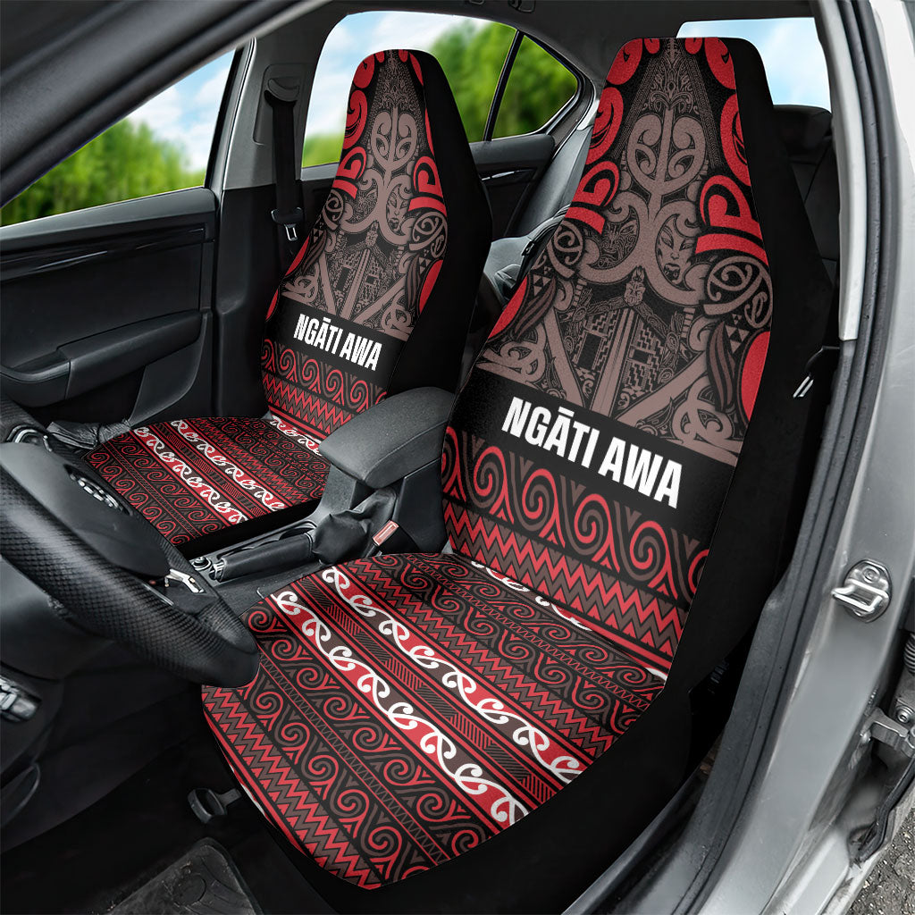 Aotearoa Iwi Ngati Awa Car Seat Cover Maori Wharenui House Tribal Pattern LT9 - Polynesian Pride