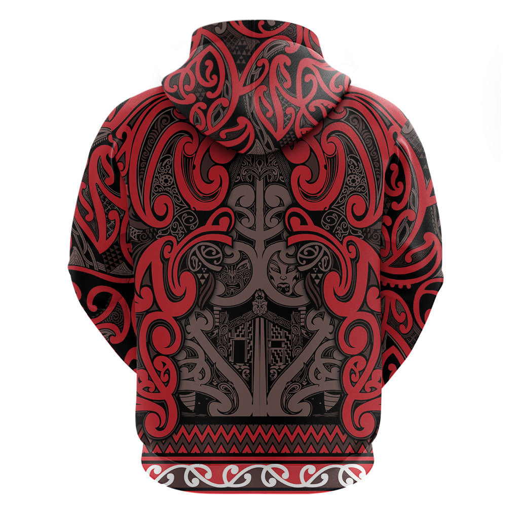 Aotearoa Iwi Ngati Awa Hoodie Maori Wharenui House Tribal Pattern LT9 - Polynesian Pride