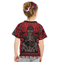 Aotearoa Iwi Ngati Awa Kid T Shirt Maori Wharenui House Tribal Pattern LT9 - Polynesian Pride