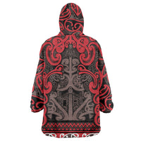 Aotearoa Iwi Ngati Awa Wearable Blanket Hoodie Maori Wharenui House Tribal Pattern LT9 - Polynesian Pride