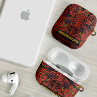 Aotearoa Iwi Rongowhakaata AirPods Case Maori Wharenui House Tribal Pattern LT9 - Polynesian Pride