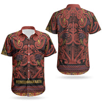 Aotearoa Iwi Rongowhakaata Couples Matching Summer Maxi Dress and Hawaiian Shirt Maori Wharenui House Tribal Pattern LT9 - Polynesian Pride