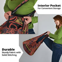 Aotearoa Iwi Rongowhakaata Grocery Bag Maori Wharenui House Tribal Pattern LT9 - Polynesian Pride